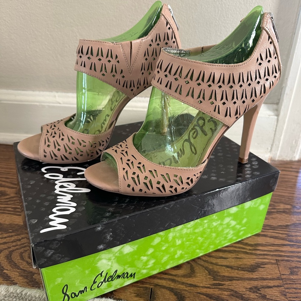 Sam Edelman, Alva, nude leather heels